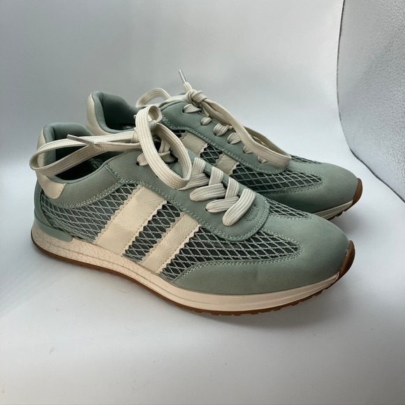 Dolce Vita Jammy Womens 8 Sneakers Athletic Shoes Lace Up Green Retro - Picture 1 of 11